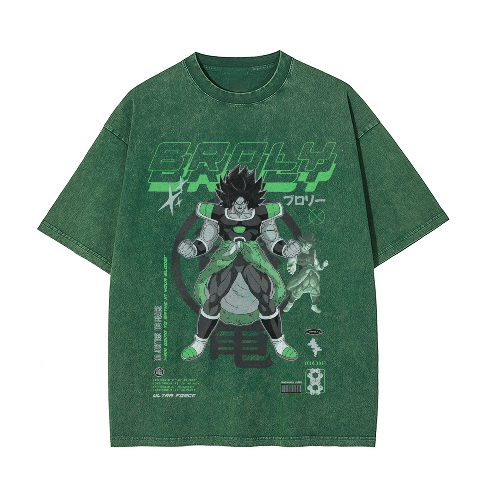 Broly Vintage Oversized T-Shirt | Dragon Ball Super