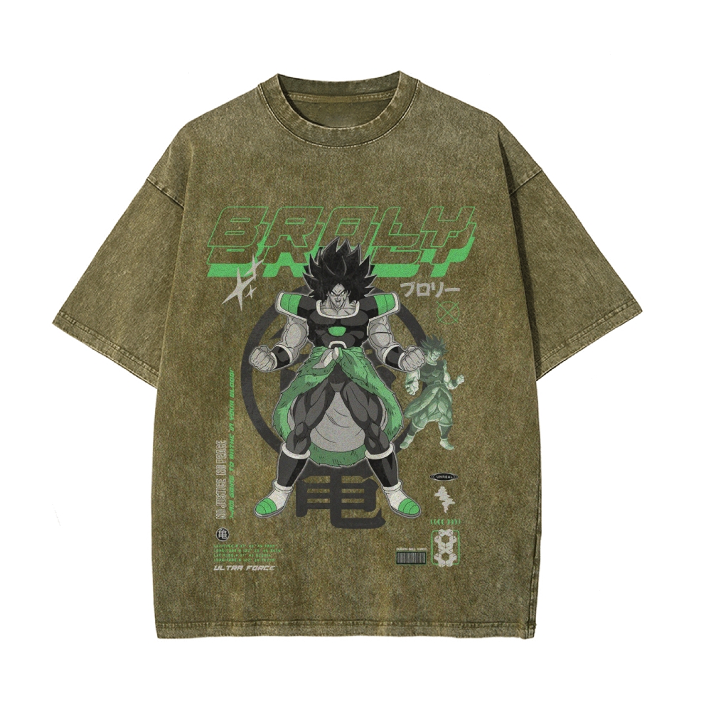 Broly Vintage Oversized T-Shirt | Dragon Ball Super