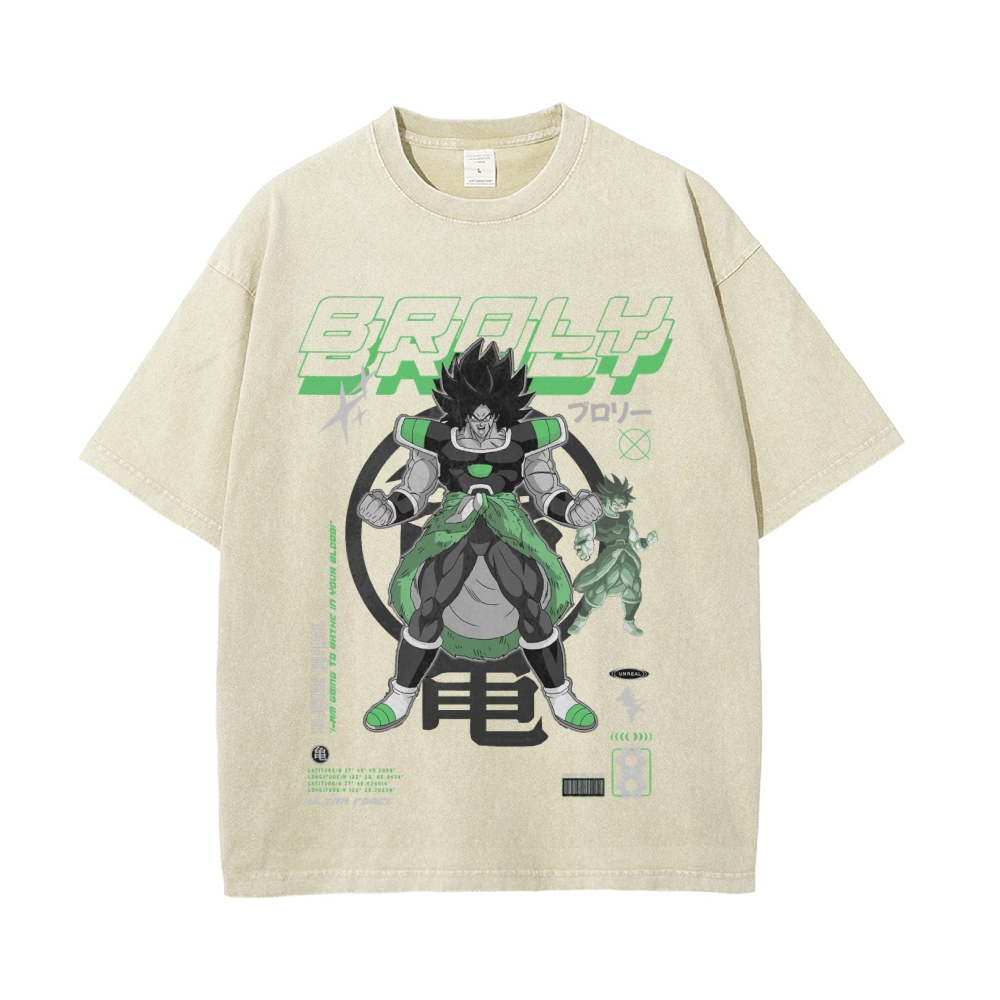 Broly Vintage Oversized T-Shirt | Dragon Ball Super
