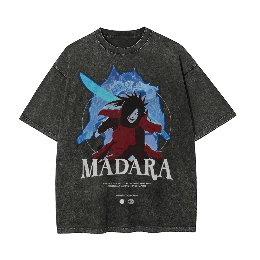 Madara Vintage Oversized T-Shirt | Naruto Shippuden