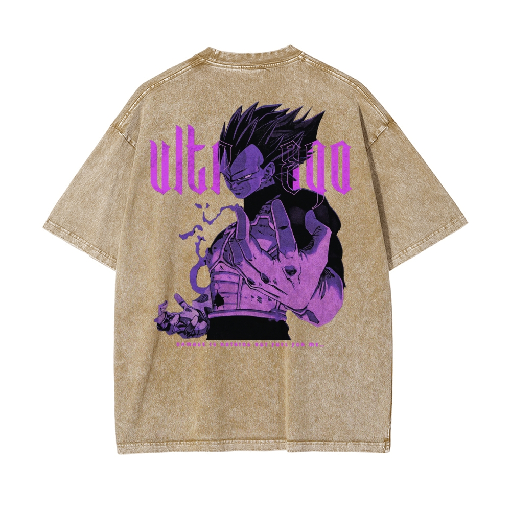 Vegeta Ultra Ego Vintage T-Shirt | Dragon Ball Super