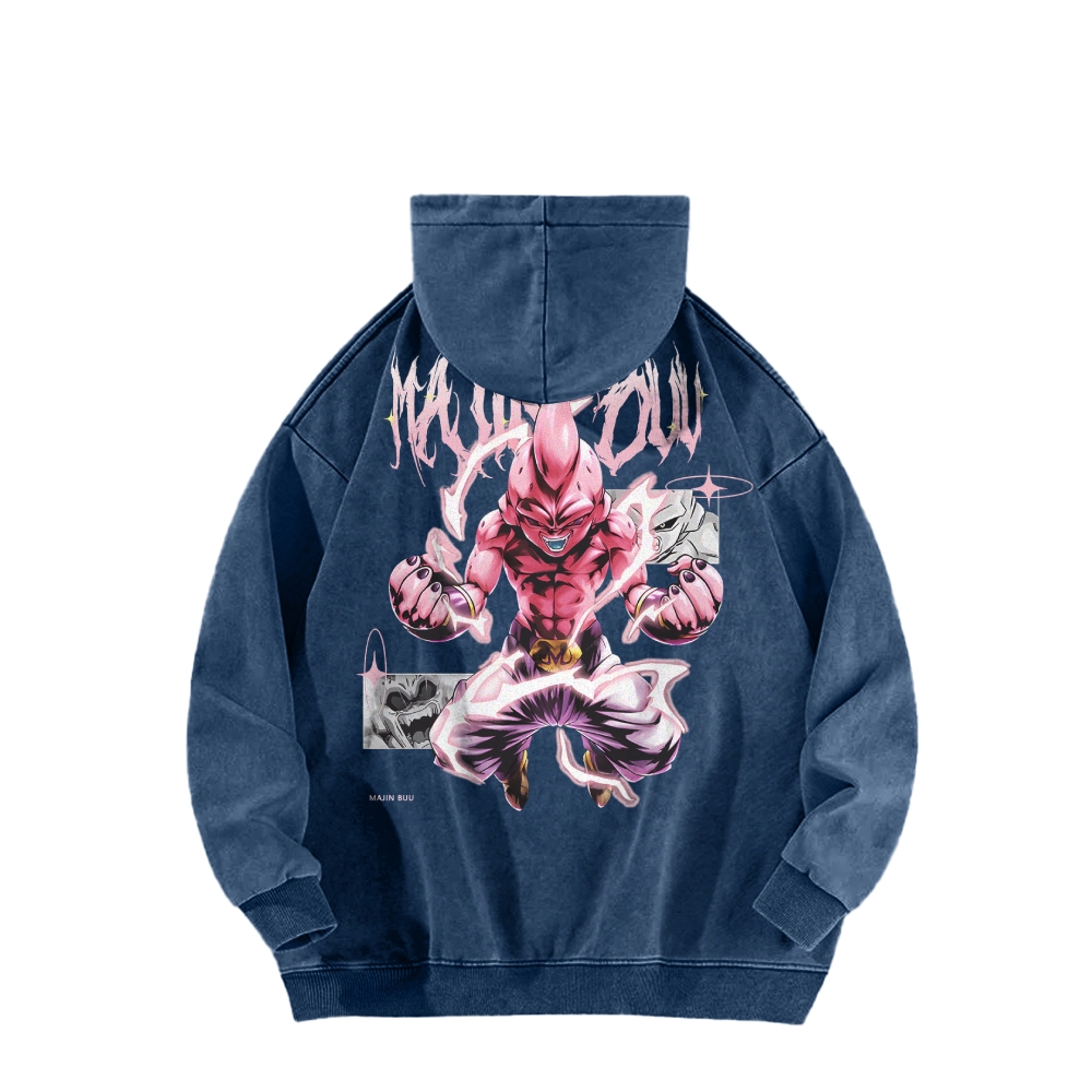 Kid Buu Vintage Hoodie | Dragon Ball Super