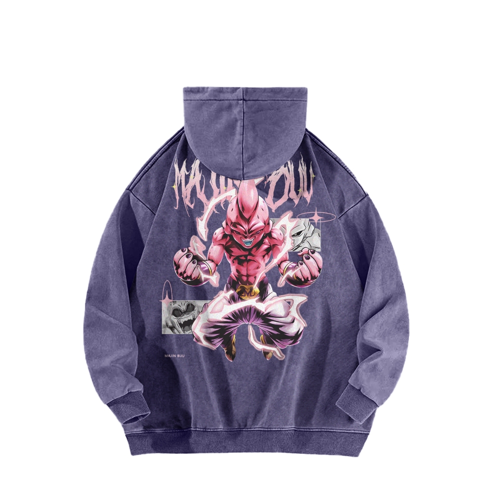 Kid Buu Vintage Hoodie | Dragon Ball Super