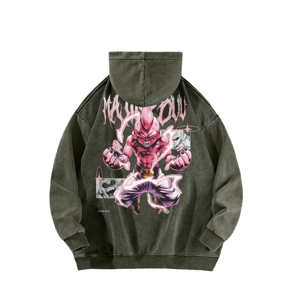Kid Buu Vintage Hoodie | Dragon Ball Super