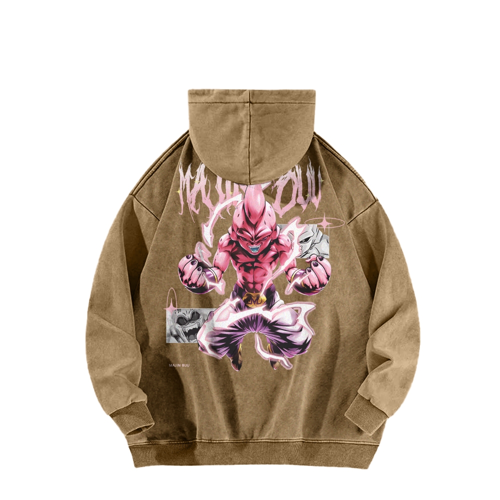 Kid Buu Vintage Hoodie | Dragon Ball Super