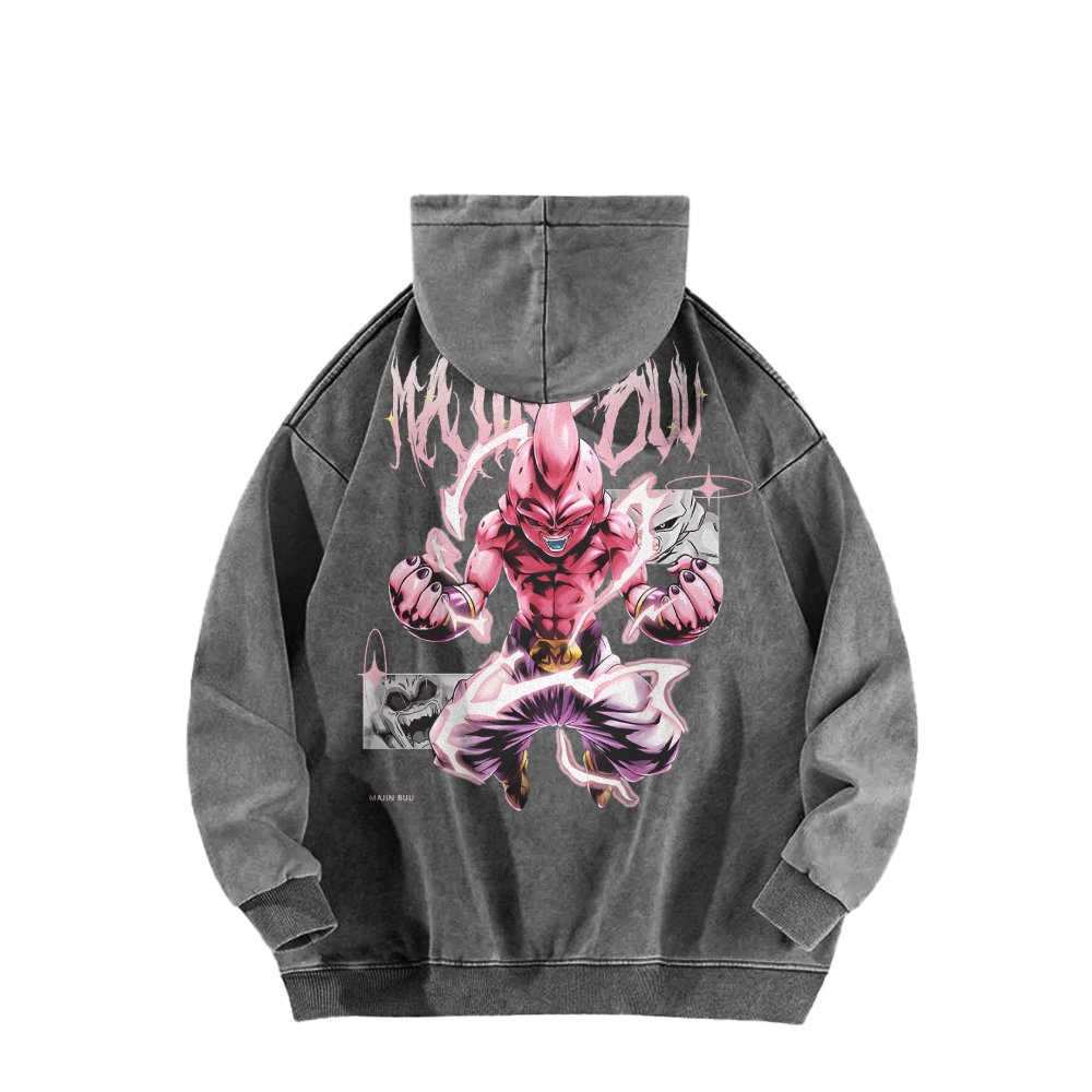 Kid Buu Vintage Hoodie | Dragon Ball Super