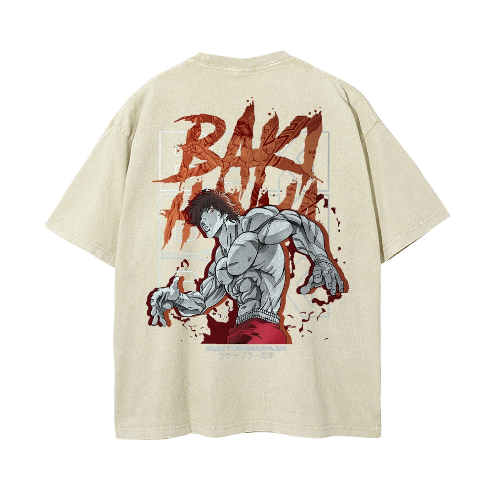 Baki Hanma Baki Vintage Oversized T-Shirt | The Grappler
