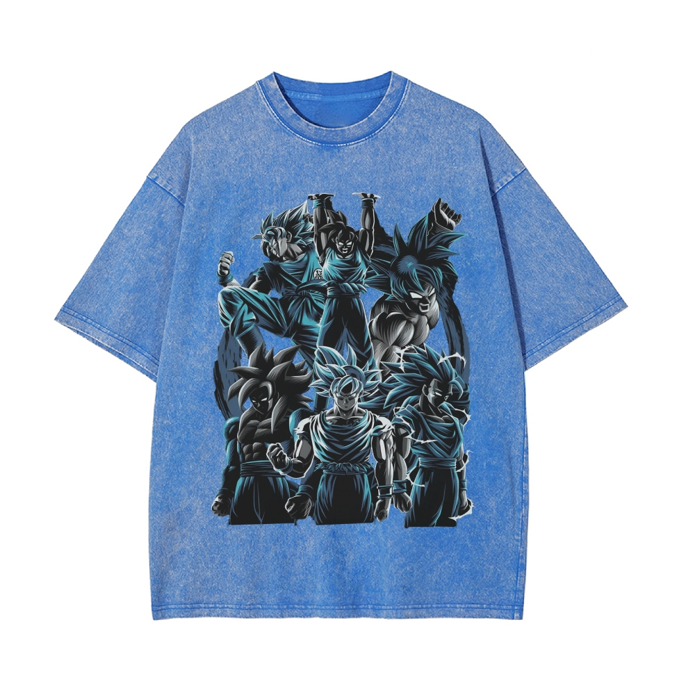 Vintage Snowflake Washed T-Shirt  | Dragon Ball Super