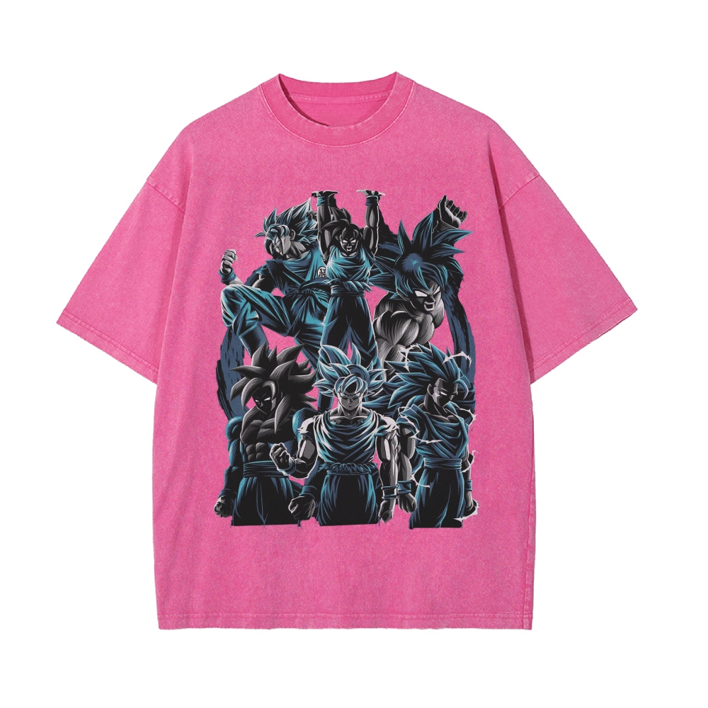Vintage Snowflake Washed T-Shirt  | Dragon Ball Super