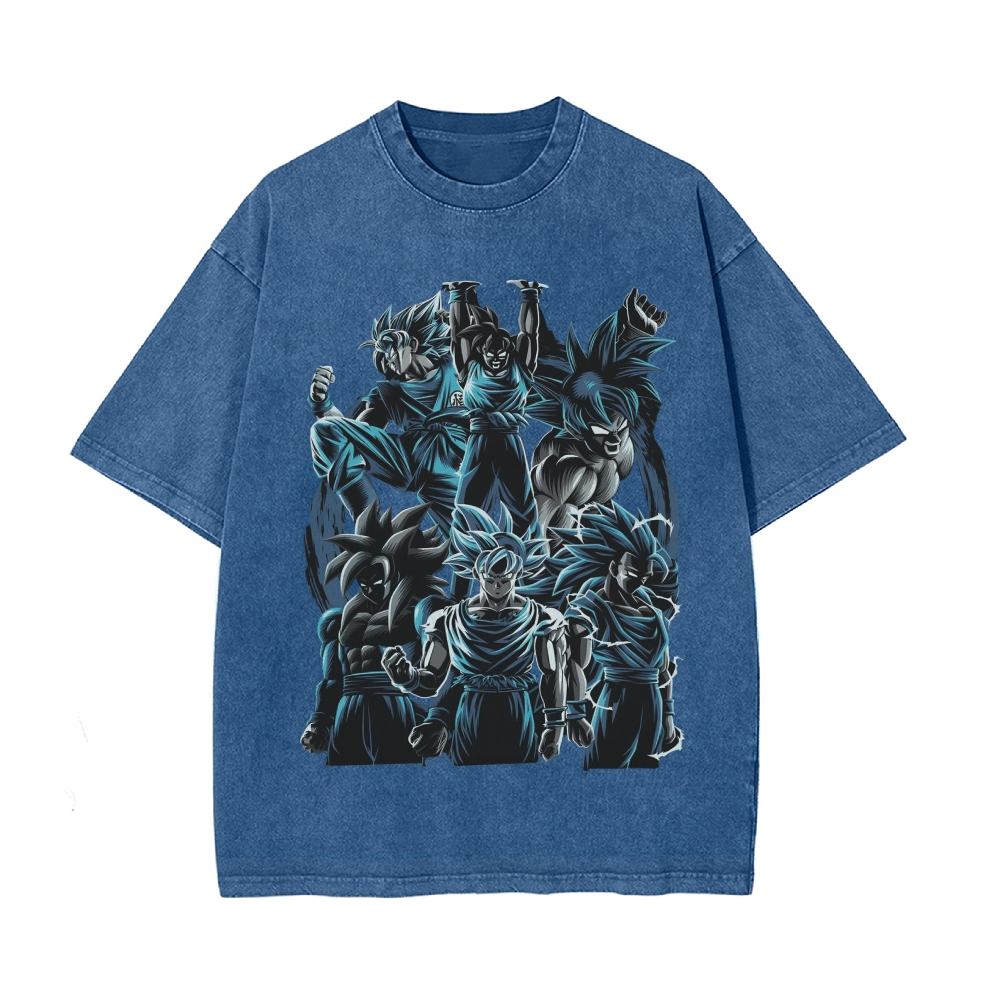 Vintage Snowflake Washed T-Shirt  | Dragon Ball Super