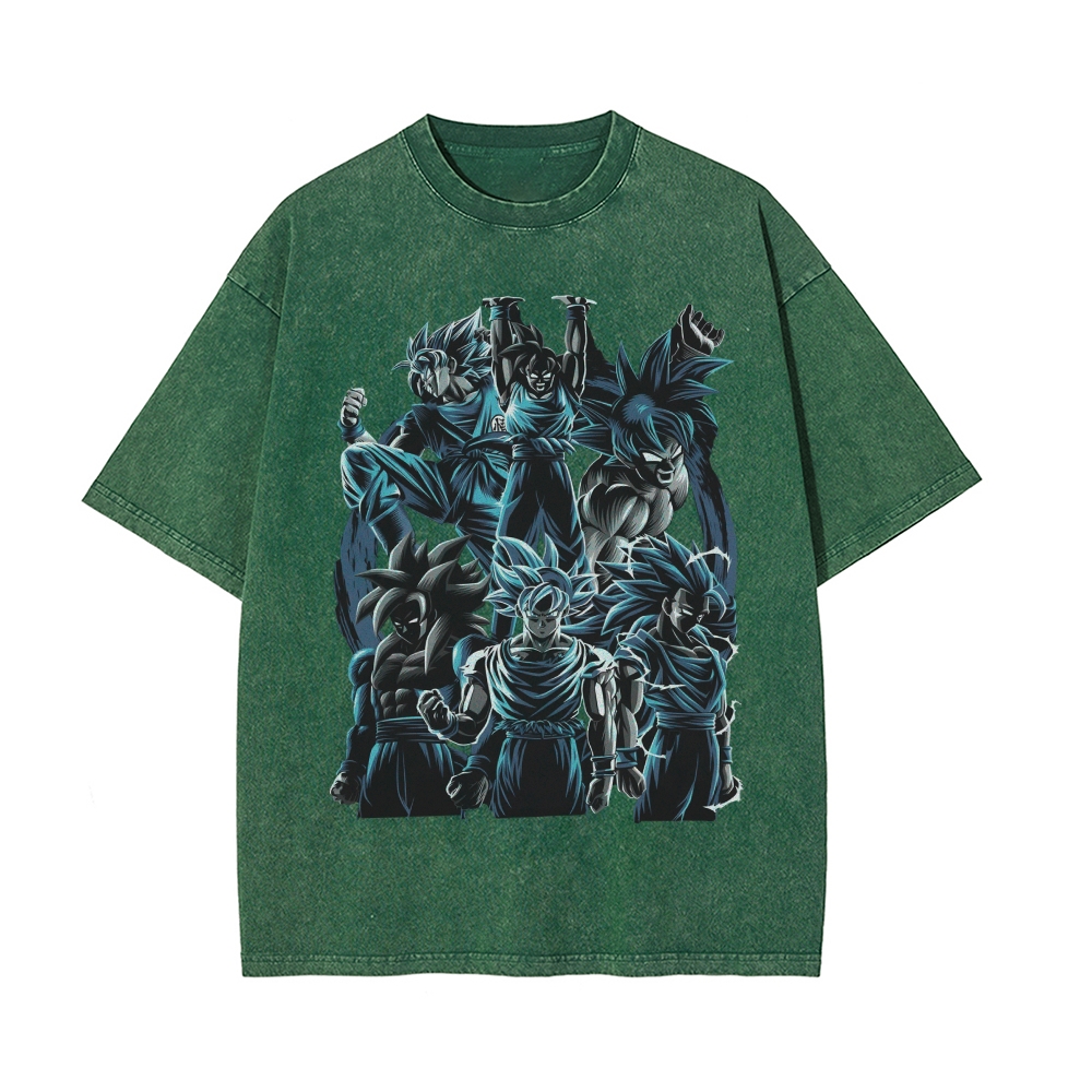 Vintage Snowflake Washed T-Shirt  | Dragon Ball Super