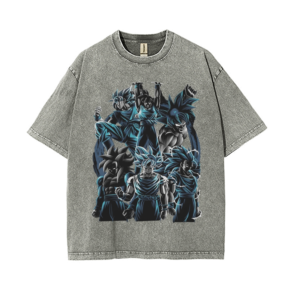 Vintage Snowflake Washed T-Shirt  | Dragon Ball Super