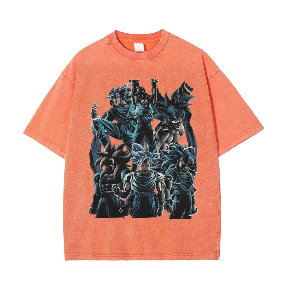 Vintage Snowflake Washed T-Shirt  | Dragon Ball Super