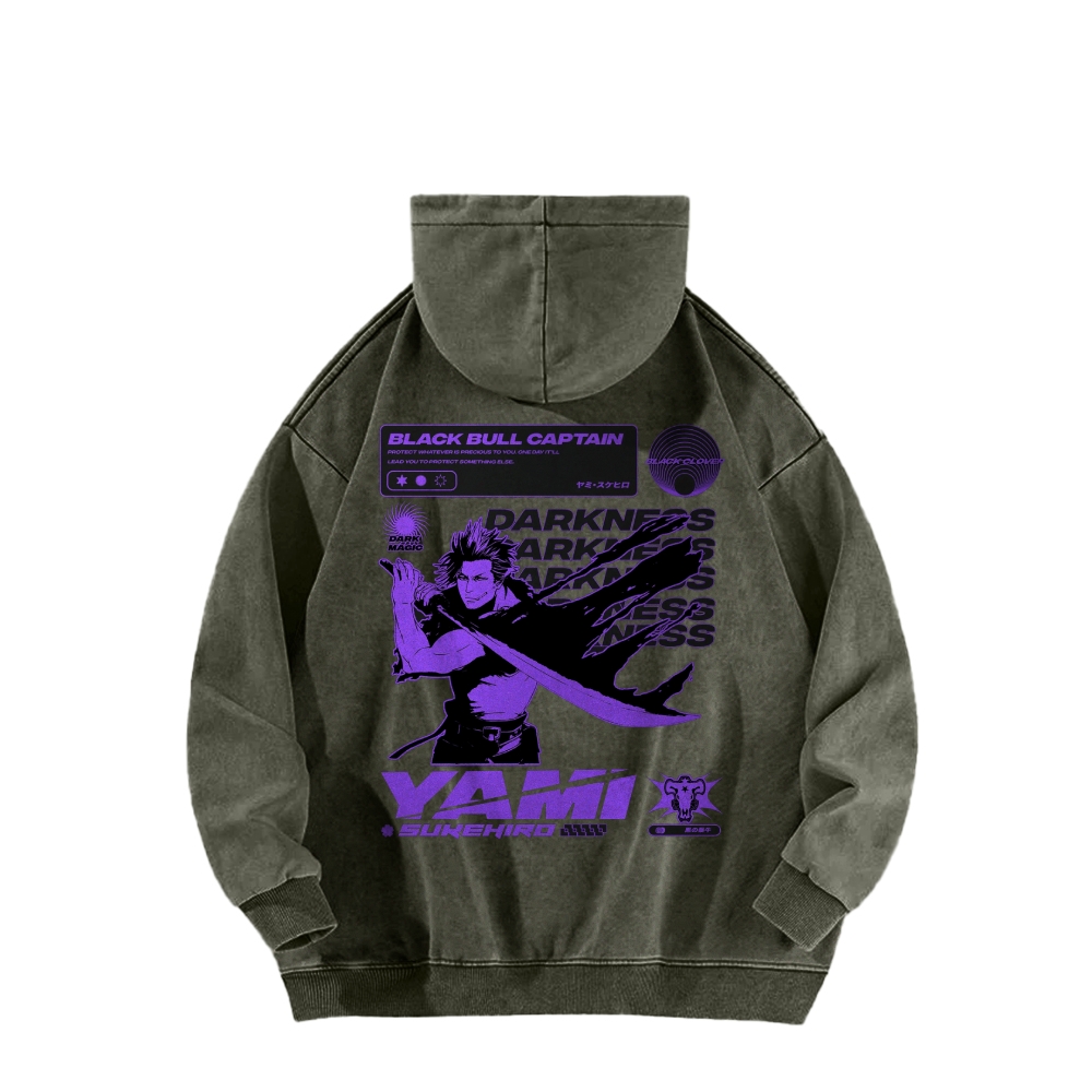 Yami Vintage Oversized Hoodie | Black Clover