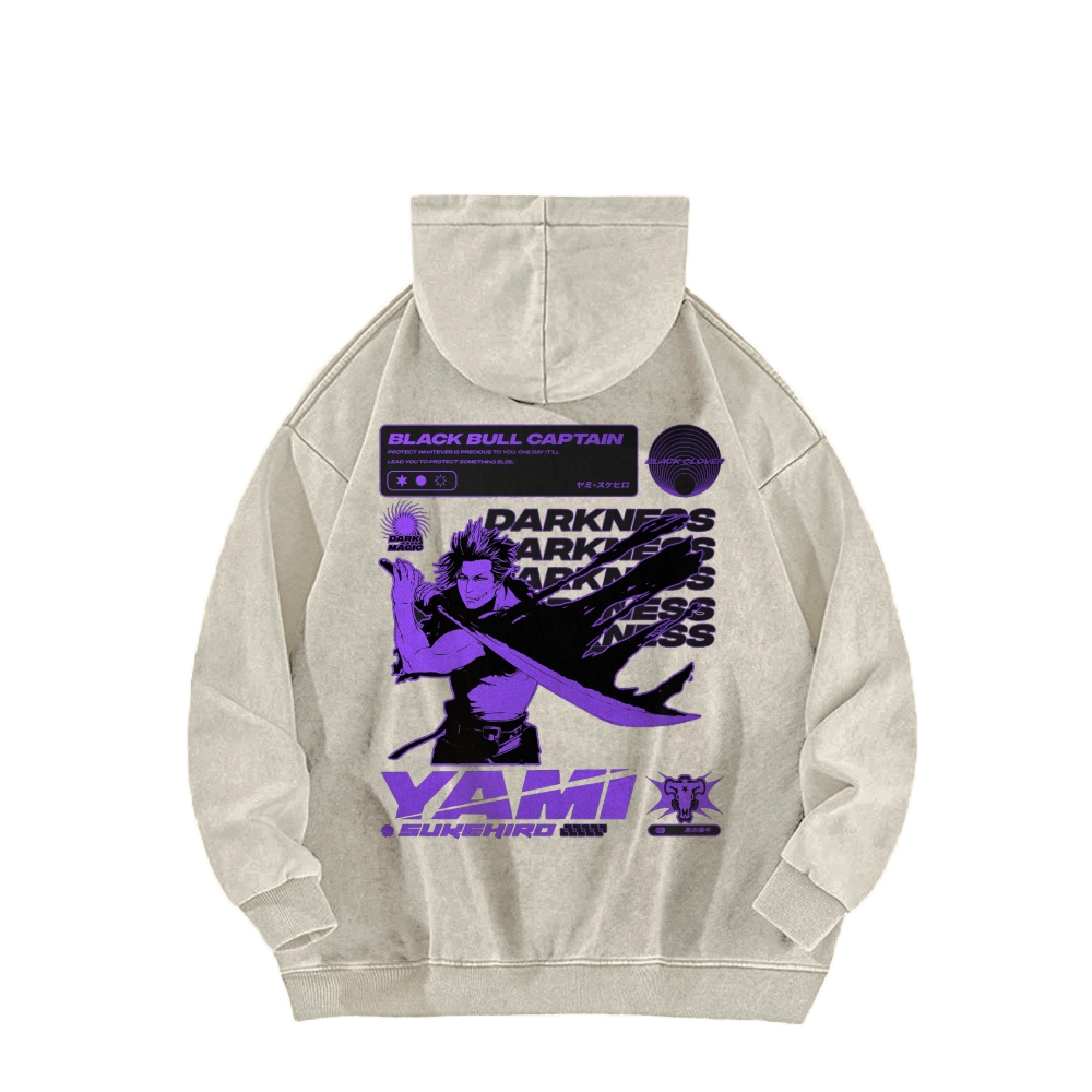 Yami Vintage Oversized Hoodie | Black Clover