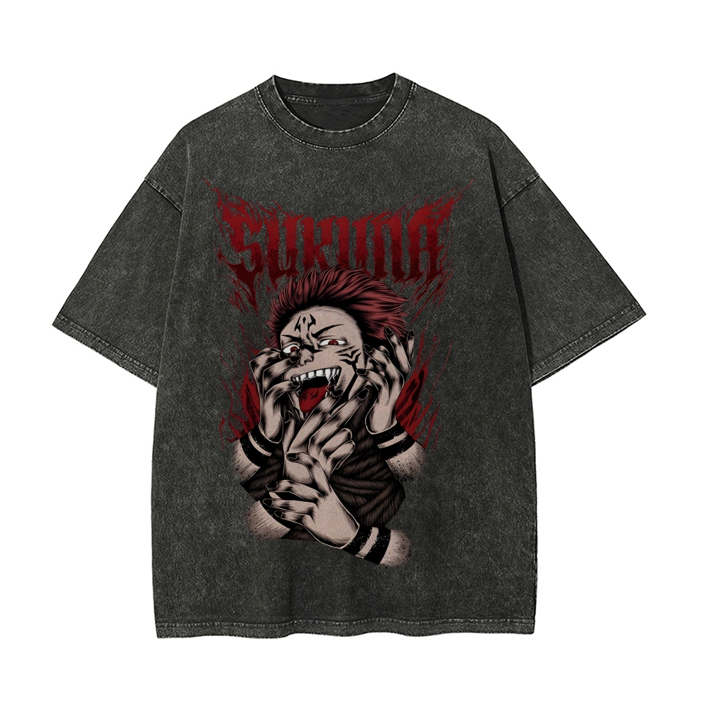 Sukuna Vintage T-Shirt | Jujutsu Kaisen