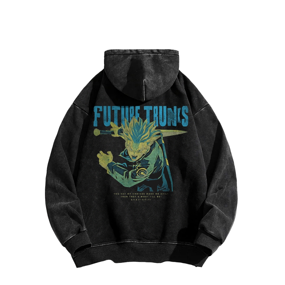 Future Trunks Vintage Hoodie | Dragon Ball Super