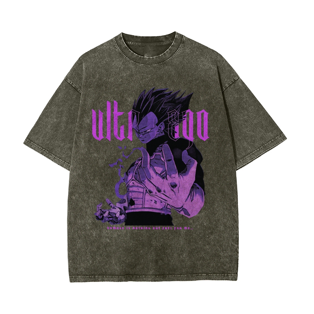 Vegeta Ultra Ego Vintage T-Shirt | Dragon Ball Super