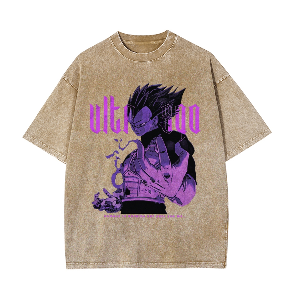 Vegeta Ultra Ego Vintage T-Shirt | Dragon Ball Super