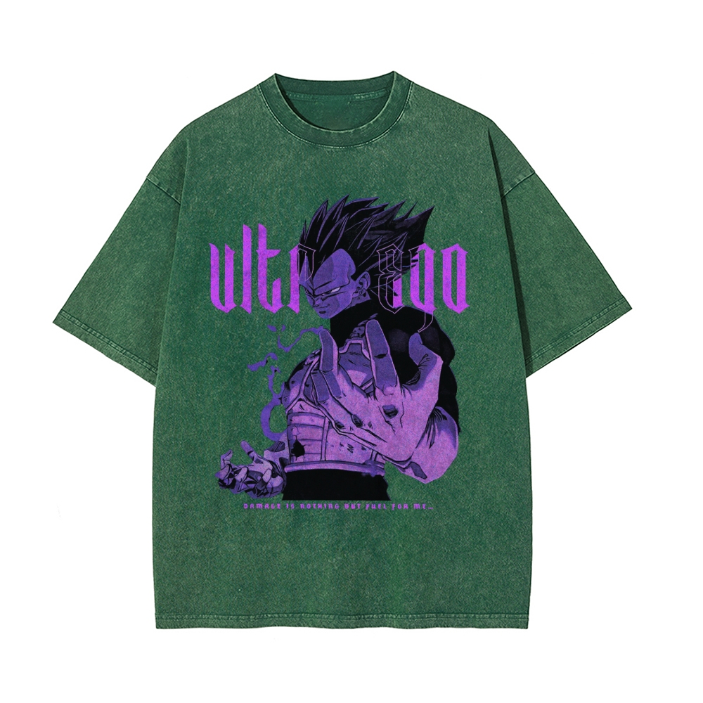 Vegeta Ultra Ego Vintage T-Shirt | Dragon Ball Super