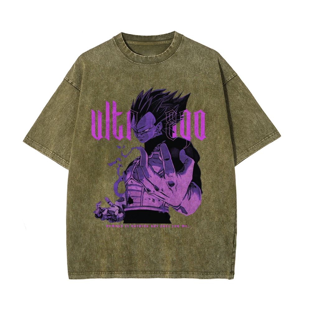 Vegeta Ultra Ego Vintage T-Shirt | Dragon Ball Super