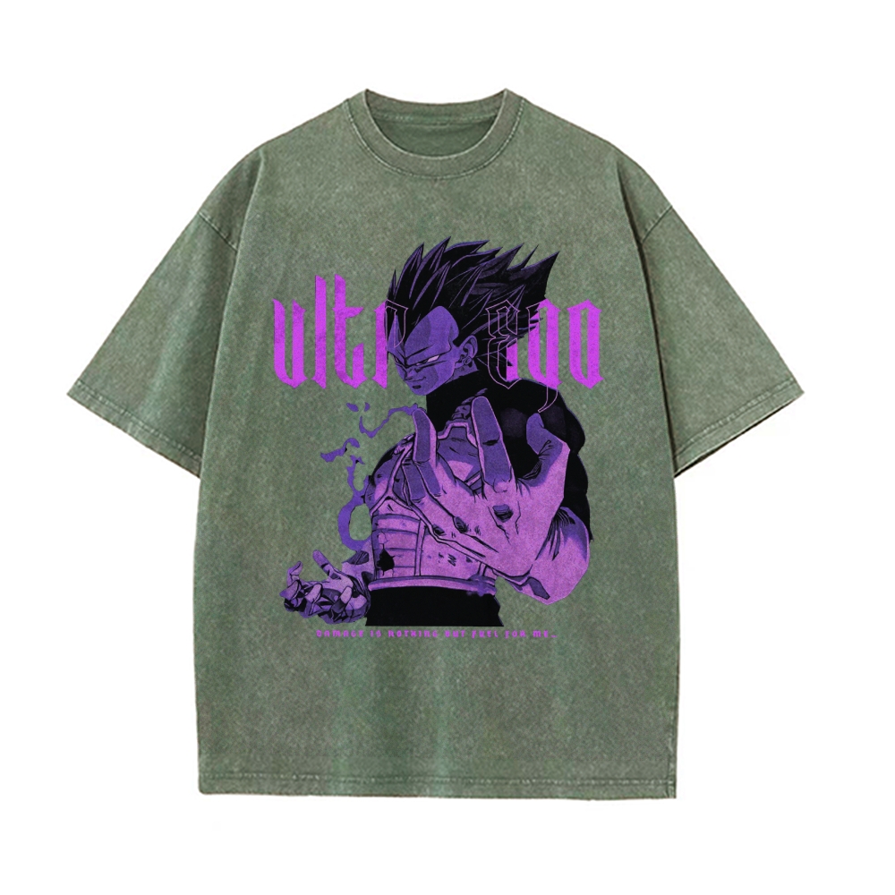 Vegeta Ultra Ego Vintage T-Shirt | Dragon Ball Super