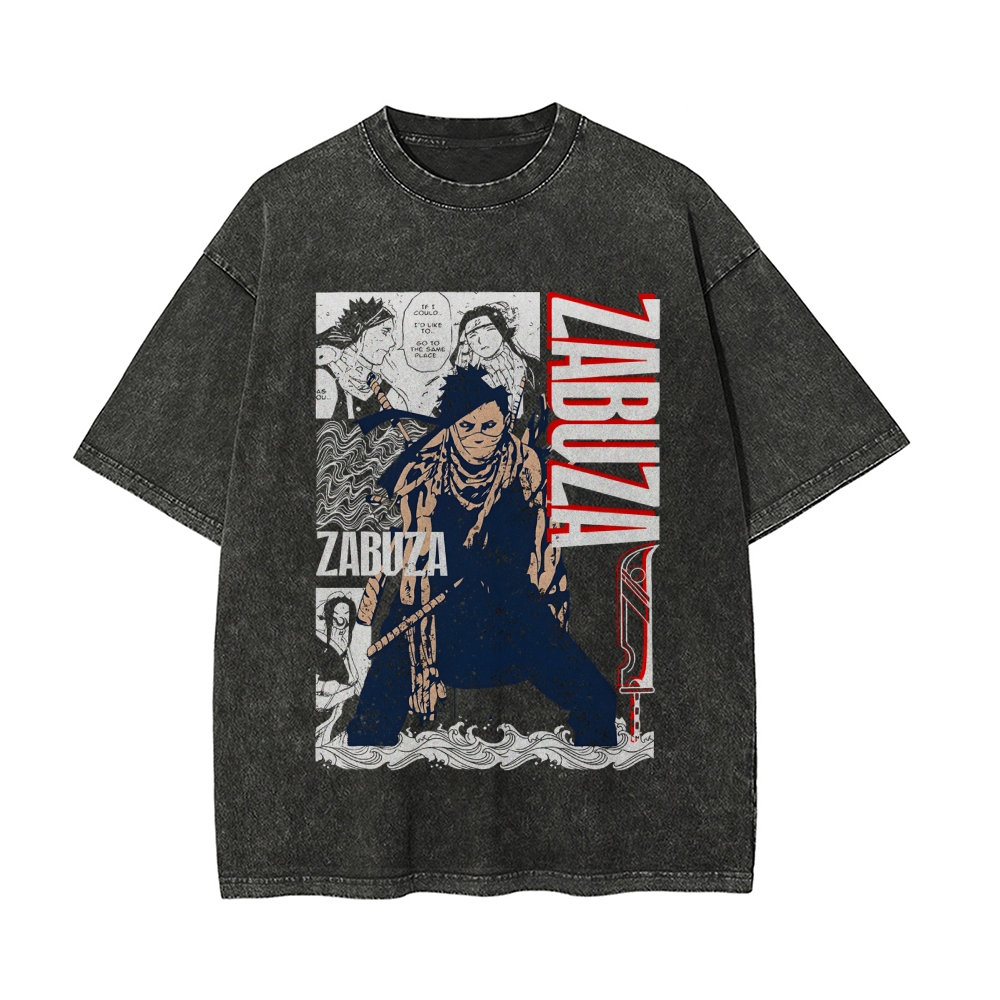 Vintage Snowflake Washed T-Shirt | Naruto Shippuden