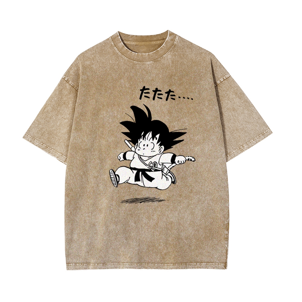 Q EDITION  GOKU Vintage T-Shirt | DRAGON BALL SUPER