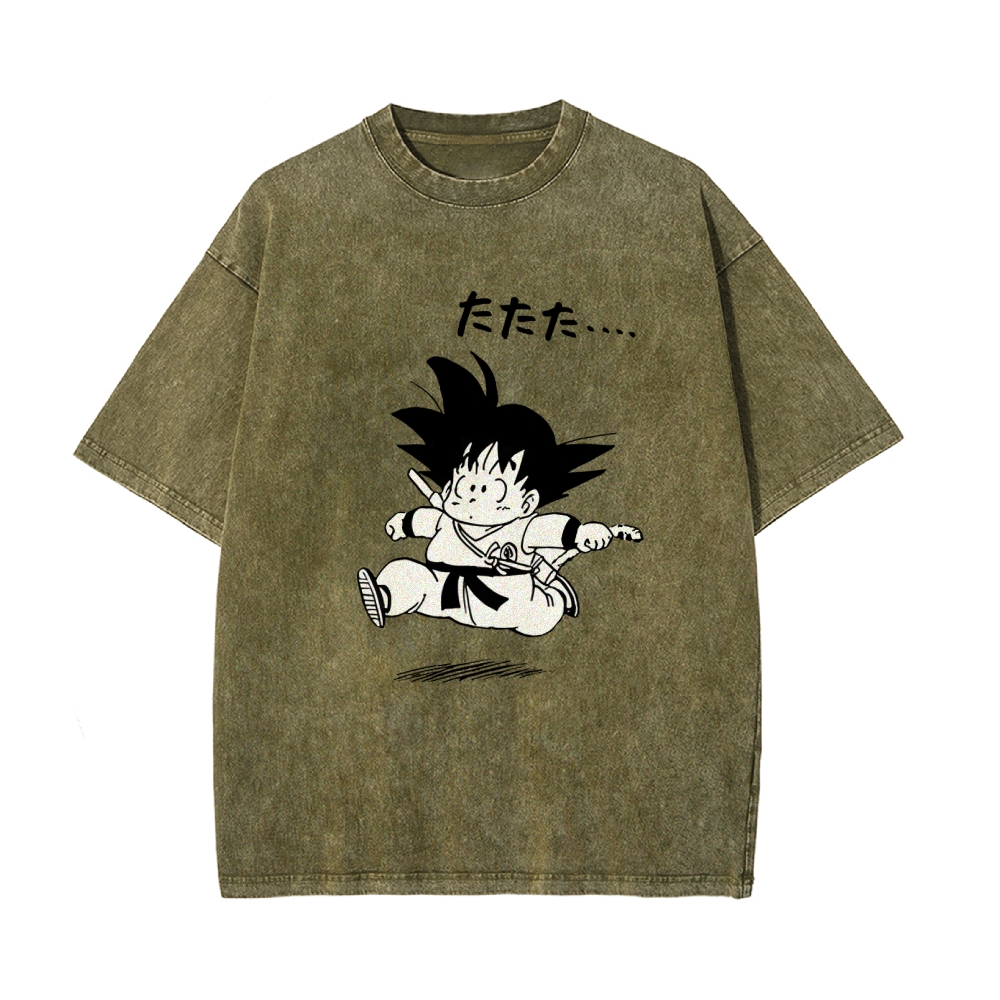 Q EDITION  GOKU Vintage T-Shirt | DRAGON BALL SUPER