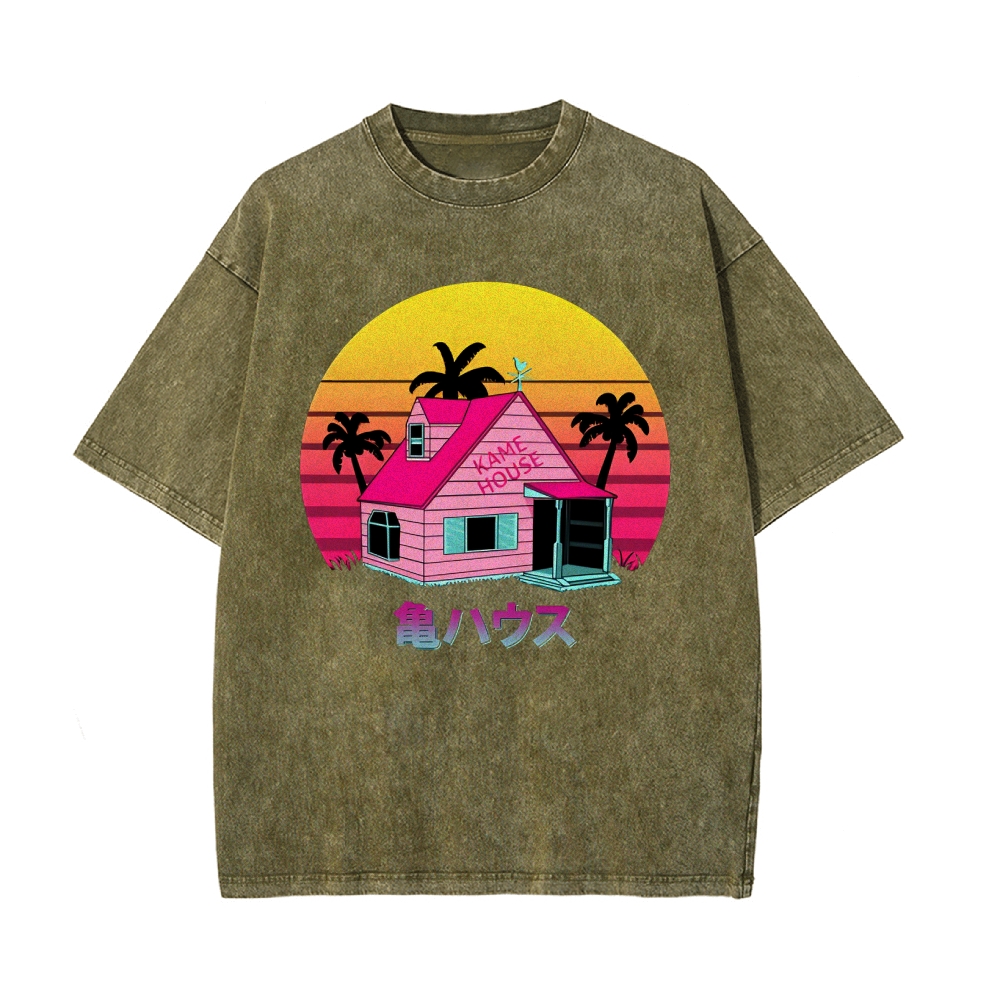 Master Roshi House Vintage T-Shirt | Dragon Ball Super