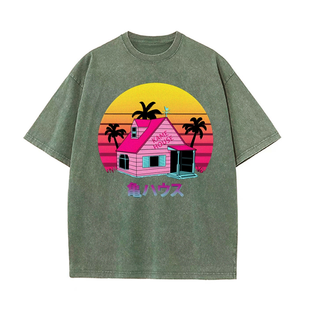 Master Roshi House Vintage T-Shirt | Dragon Ball Super