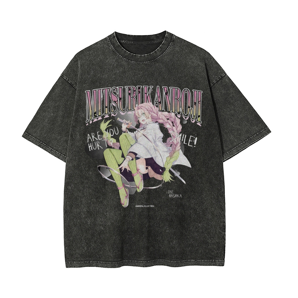 Mitsuri Kanroji Oversized Vintage T-Shirt | Demon Slayer