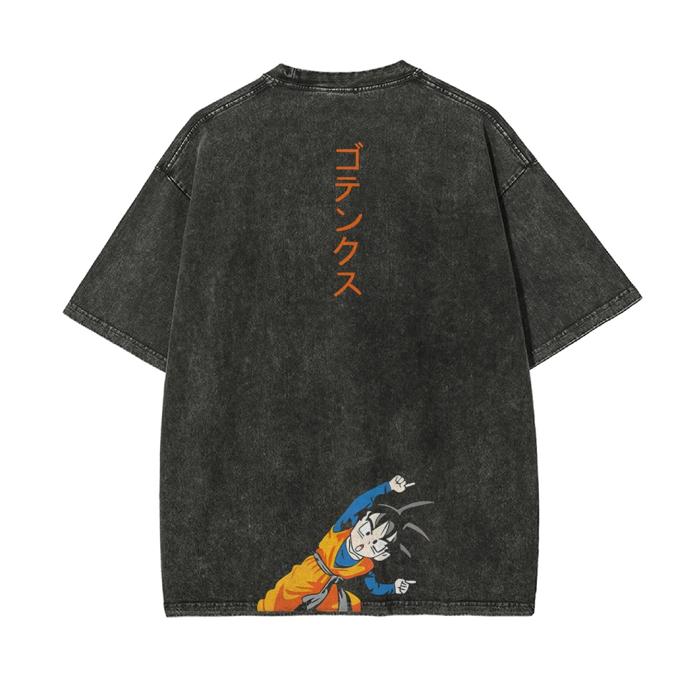 Q EDITION KID GOKU VINTAGE T-SHIRT | DRAGON BALL SUPER