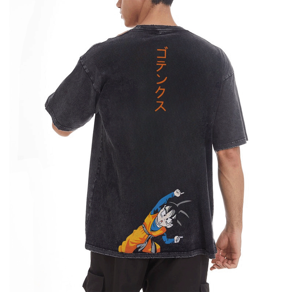 Q EDITION KID GOKU VINTAGE T-SHIRT | DRAGON BALL SUPER