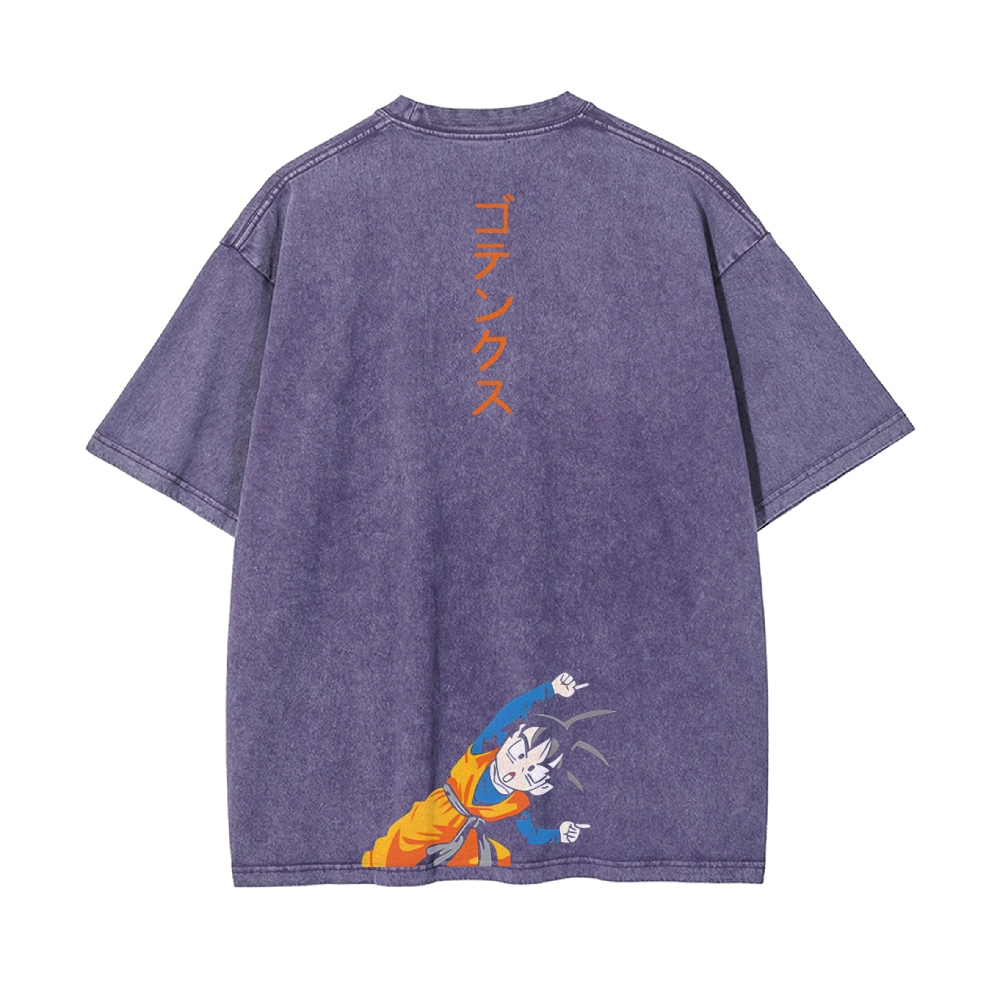 Q EDITION KID GOKU VINTAGE T-SHIRT | DRAGON BALL SUPER
