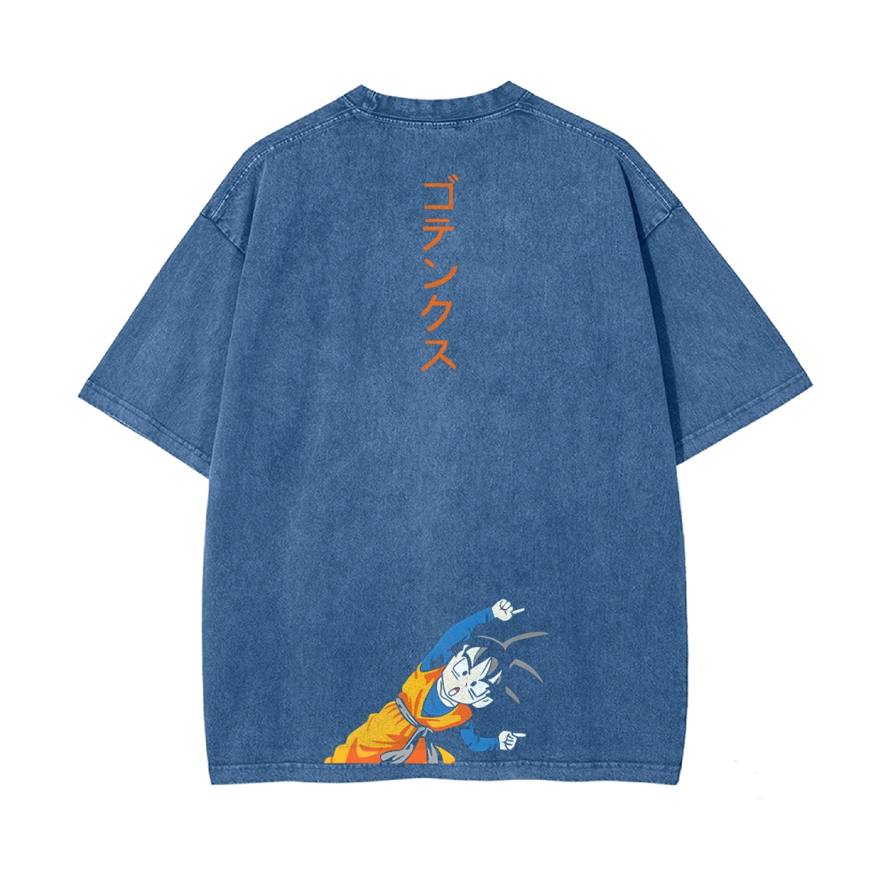 Q EDITION KID GOKU VINTAGE T-SHIRT | DRAGON BALL SUPER