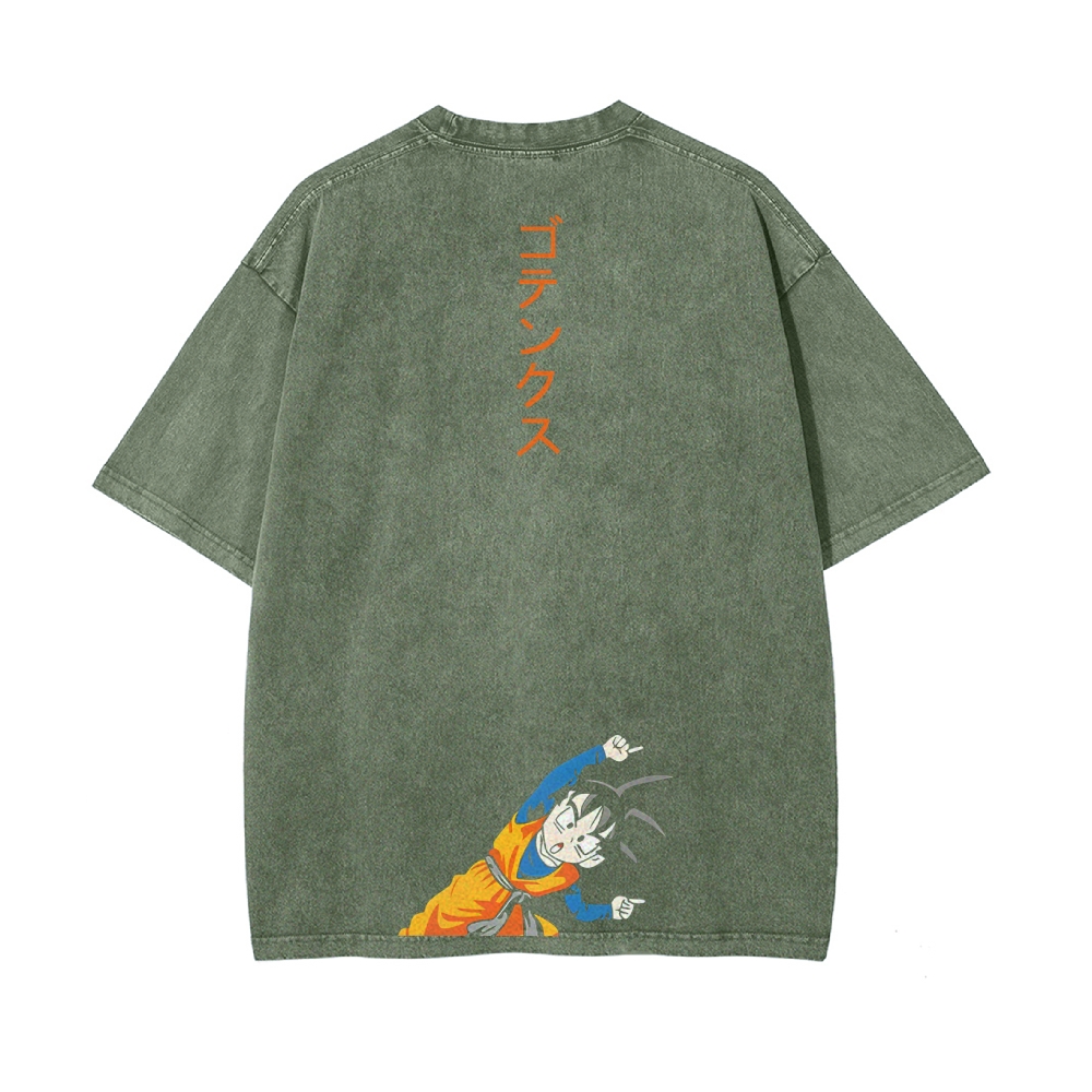 Q EDITION KID GOKU VINTAGE T-SHIRT | DRAGON BALL SUPER