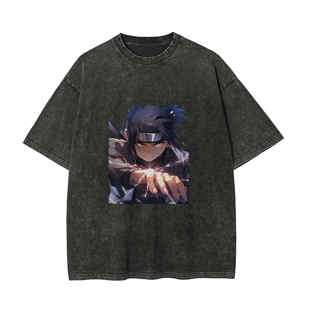 Sasuke's Chidori Vintage Oversized T-Shirt