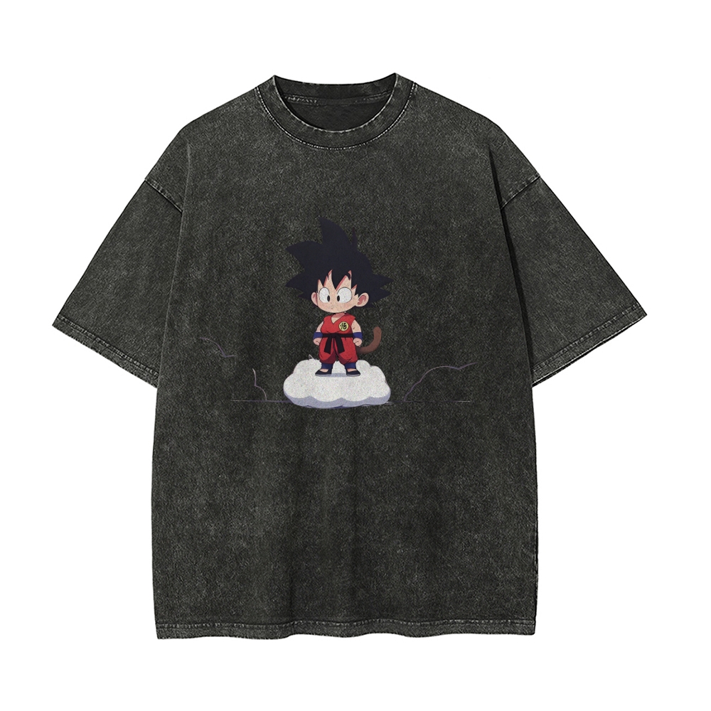 Gukong And Somersault Cloud Vintage Oversized T-Shirt