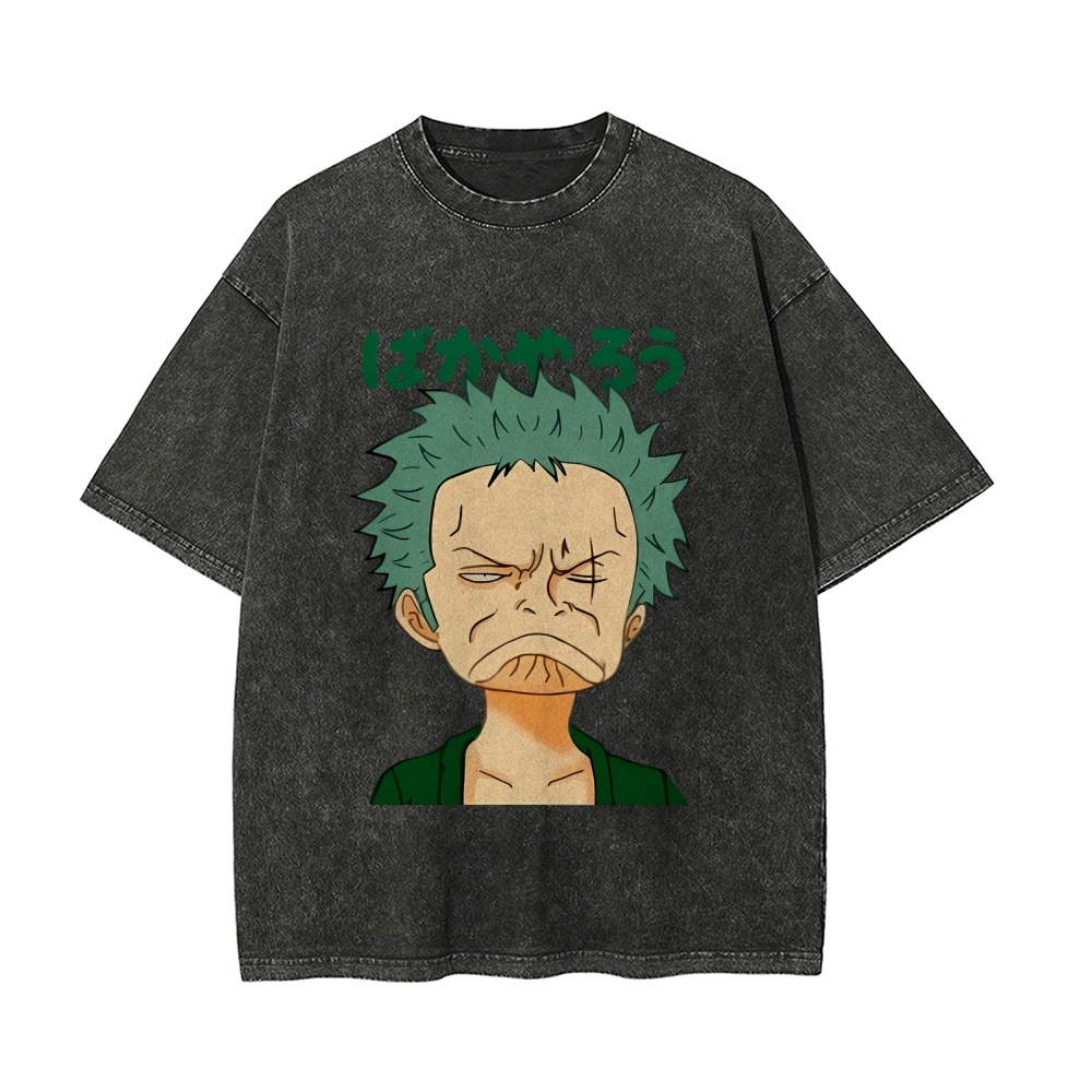 Zoro's Bitter Face Vintage Oversized T-Shirt