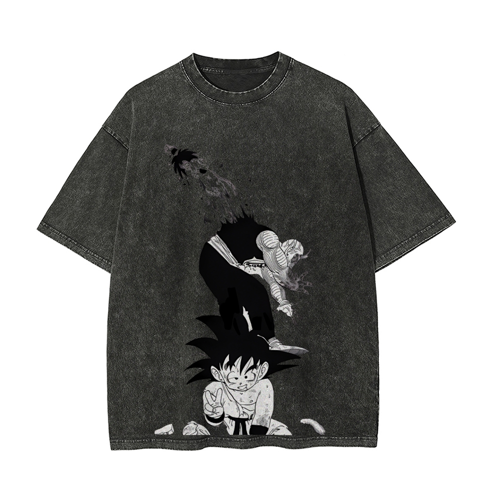 Goku Defeats Piccolo Vintage Oversized T-Shirt