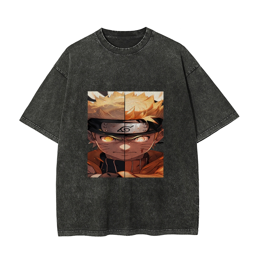 Naruto's Concentration Vintage Oversized T-Shirt