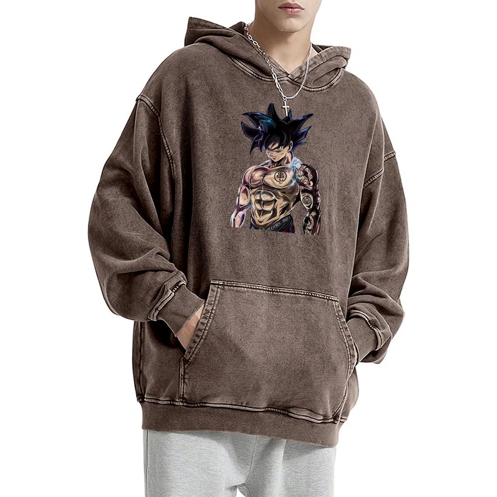 Goku Perfected Vintage Hoodie | Dragon Ball Super