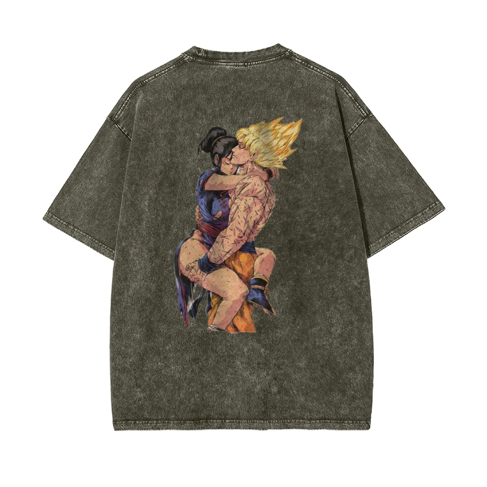 Chichi and Son Goku Shirt, Dragon Ball Z Shirt, DBZ Shirt, Anime Shirt, Vintage Tee