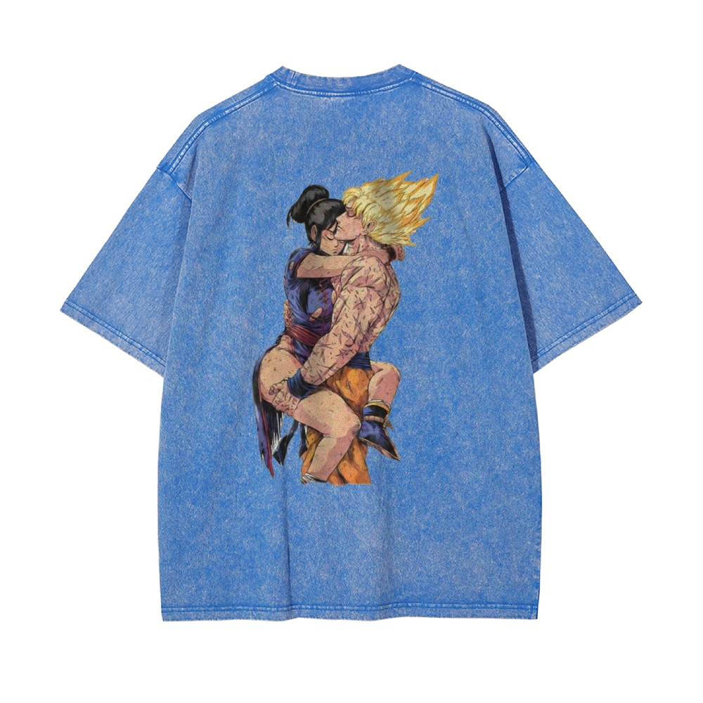 Chichi and Son Goku Shirt, Dragon Ball Z Shirt, DBZ Shirt, Anime Shirt, Vintage Tee