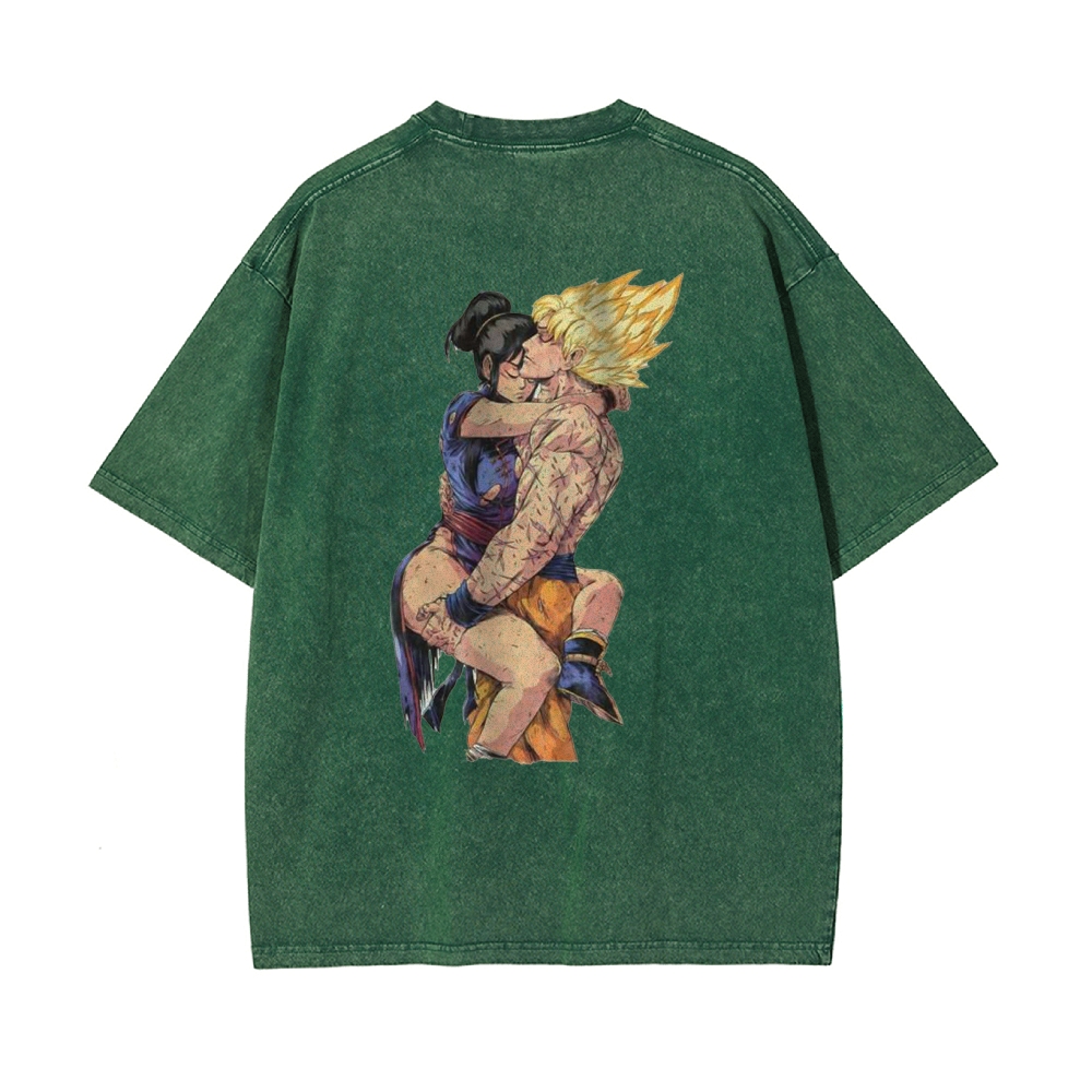 Chichi and Son Goku Shirt, Dragon Ball Z Shirt, DBZ Shirt, Anime Shirt, Vintage Tee