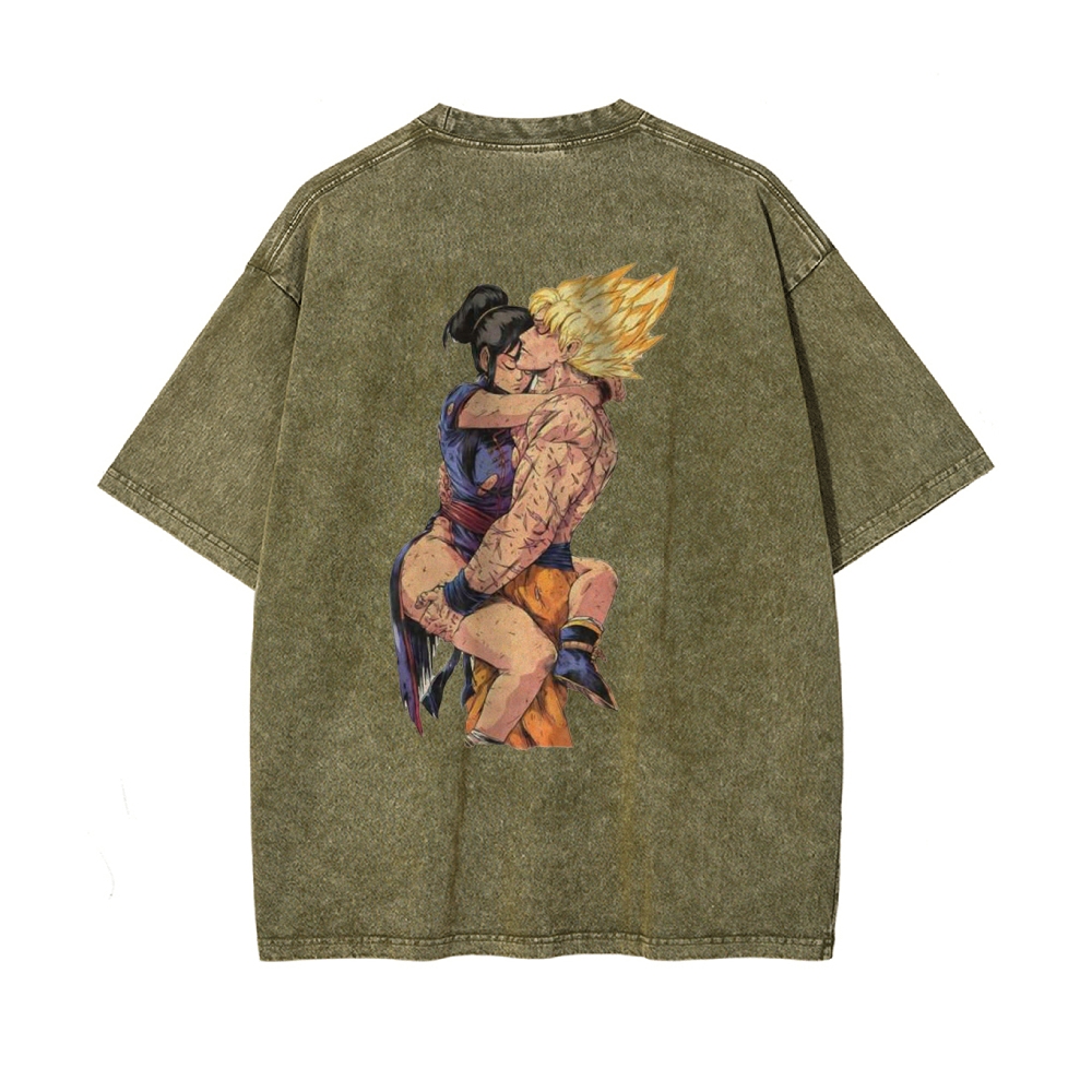 Chichi and Son Goku Shirt, Dragon Ball Z Shirt, DBZ Shirt, Anime Shirt, Vintage Tee