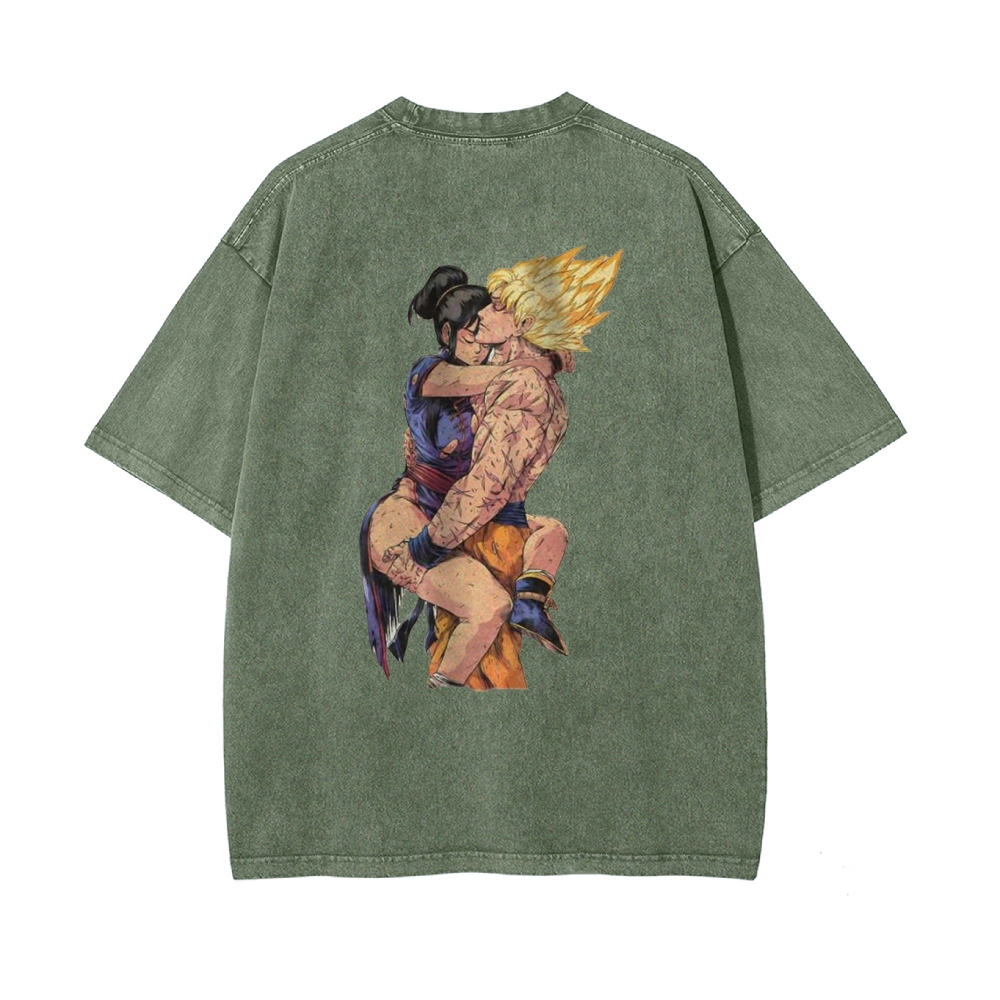 Chichi and Son Goku Shirt, Dragon Ball Z Shirt, DBZ Shirt, Anime Shirt, Vintage Tee