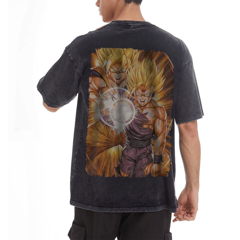 Son Goku and Gohan Shirt, Dragon Ball Shirt, Anime Shirt, Vintage Tee