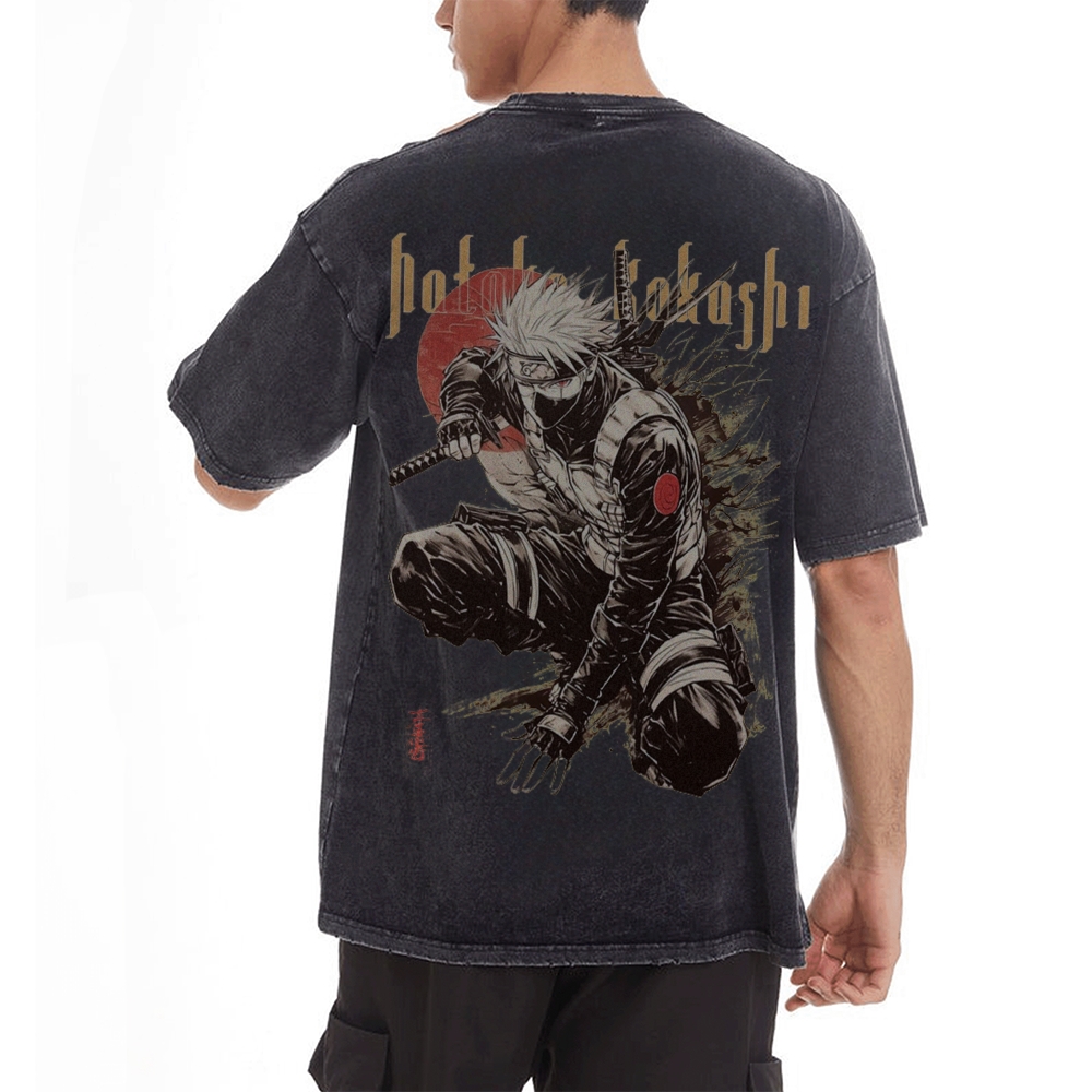 Kakashi Hatake Vintage Oversized T-Shirt | NARUTO